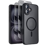 Symcele Designed for iPhone 16 Plus Case, Compatible with MagSafe, with Privacy Screen Protectors X2, [Camera Protection] [15FT Military Drop Protection] Shockproof Phone Case, 6.7