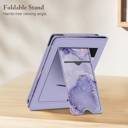Fintie Stand Case for 6" Kobo Clara Colour/Kobo Clara BW/2E, Lilac Marble by FINTIE - Used condition - Image 3
