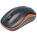 Produktbild Manhattan 179409 Success Wireless Maus (USB - optisch - drei Tasten plus Mausrad - 1000 dpi) schwarz/orange