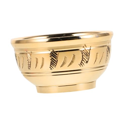 Cabilock Ciotola Di Rame Per Offerte d Acqua Da Ciotola Decorativa Per Buddista Utilizzo Versatile Facile Da Pulire Design Ergonomico