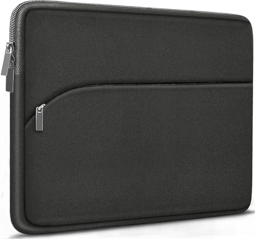 Funda protectora para portátil de 13.3 pulgadas, con bolsillo frontal compatible con MacBook Air Pro de 13.3 pulgadas y 14 pulgadas, Dell, HP, color gris