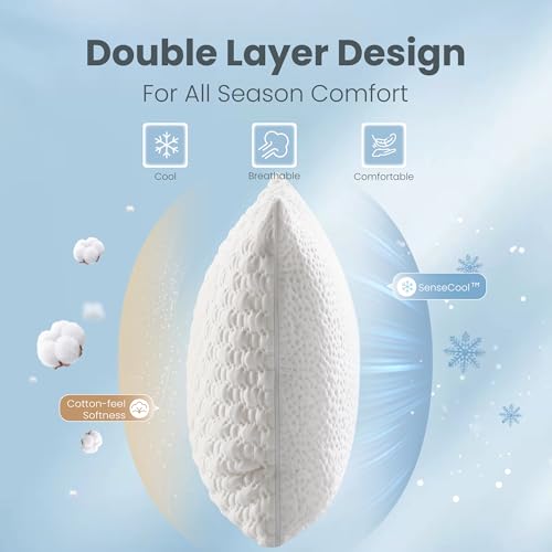 Almohada de espuma viscoelástica ajustable tamaño estándar miniatura 4