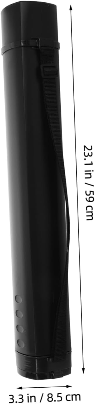 SUPVOX Telescopic Artwork Storage Tube with - Rolling Cap Extendable Handle for Posters Drawings and Maps Plastic Blueprint Holder