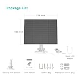 5W Solar Panel for Eufy Camera, Compatible with Eufycam 3/3C/2/2 Pro/2C/2C Pro/E/E20/E40/L20/L40, Solar Charger for Camera with USB-C Port, Micro USB Adapter, IP65 Waterproof - Image 7