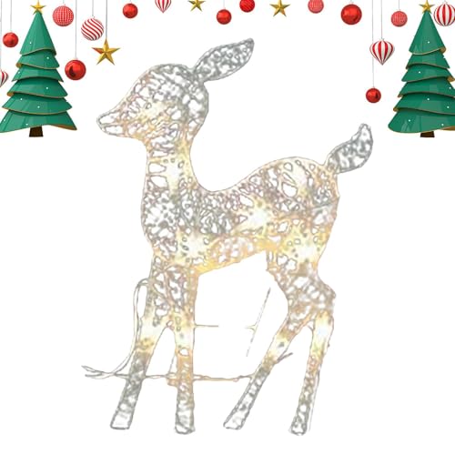 Rukjmqi Rentier Beleuchtet Eisen LED Rentier Re-ntier Familien...