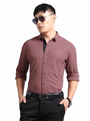 Image of STELLERS Men's Premium Full Sleeve Shirt | Feather Touch Feel| Regular Fit| Odour Resistant| Anti-Static| Wrinkle Free| Quick Dry | Stretchable| Lightweight| Sweat-Proof