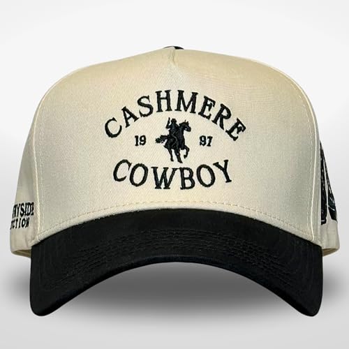 Image of Vintage Western Trucker Hat | Men & Women | Country Cute Caps for Cowgirls Cowboys | Camo Denim Embroidered Cotton | Snapback