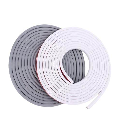 Protection cable de sol en PVC blanc | Cache-cable auto-adhesif souple 5M - 4