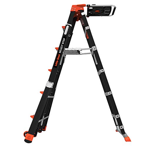 Little Giant Ladder Systems 15131-001 Select Step 6 to 10-Feet Adjustable Fiberglass Stepladder