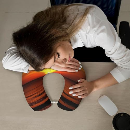 Almohada de viaje espuma memory tamaño cervical negro miniatura 7
