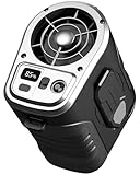 Yinken Portable Fan 10000mAh Rechargeable, Mini Waist Fan With Max 24H Working Time,5 Speeds 15000RPM Strong Airflow,for Outdoor, Jobsite, Farms, Traveling, Fishing,Office workers,gardening