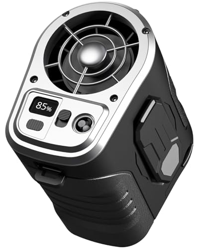 Yinken Portable Fan 10000mAh Rechargeable, Mini Waist Fan With Max 24H Working Time,5 Speeds 15000RPM Strong Airflow,for Outdoor, Jobsite, Farms, Traveling, Fishing,Office workers,gardening