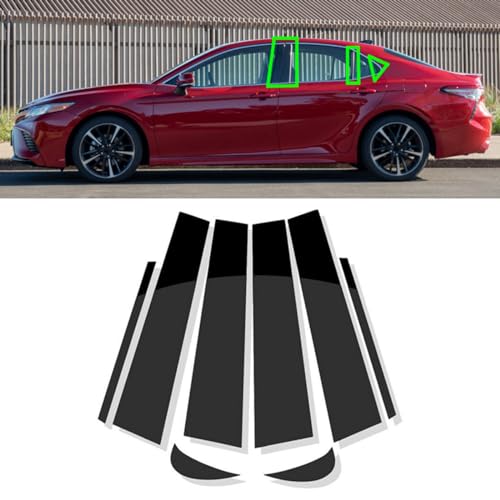 Pegatinas para coche que renuevan los postes de pilar de ventana desgastados 2