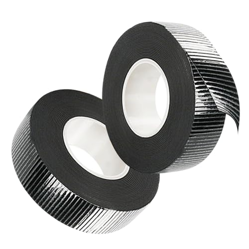 2 unidades de cinta aislante autosoldable, 5 m x 24 mm x 0,8 mm, cinta aislante resistente al agua, negra, cinta adhesiva autosoldable, cinta de vulcanización, para aislamiento de manguera de