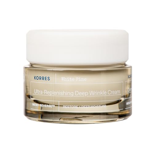 Korres WHITE PINE Meno Reverse Intensiv auffüllende Creme bei tiefen Falten für sehr trockene-dehydrierte reife Top nach den Wechseljahren, 40 ml