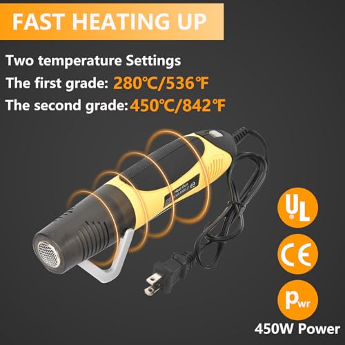 Upgraded 520PCS Solder Stick Wire Connectors with Heat Gun 450W, Solder Seal Wire Connectors Solderstick Waterproof Wire Connector Kit for Marine (26-6 Gauge)