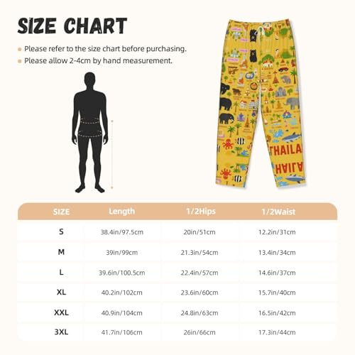 Pantalon de pyjama Thaïlande extensible grande taille avec poches