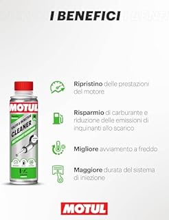 Motul - Detergente Iniettori Benzina - Additivo Curativo per Motori a Benzina - Consumi ed Emissioni Ridotti - Ideale Prima della Revisione - Valve & Injector Cleaner Gasoline - 300 ml