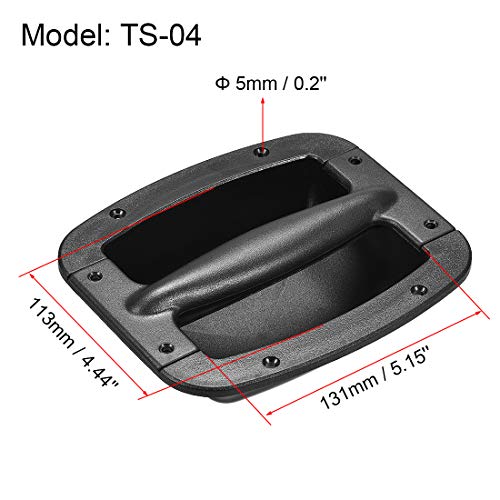 Uxcell A19092300UX0605 Recessed Speaker Handle Grasp Holder Replacement Speaker Cabinet Box Handles thumb #2