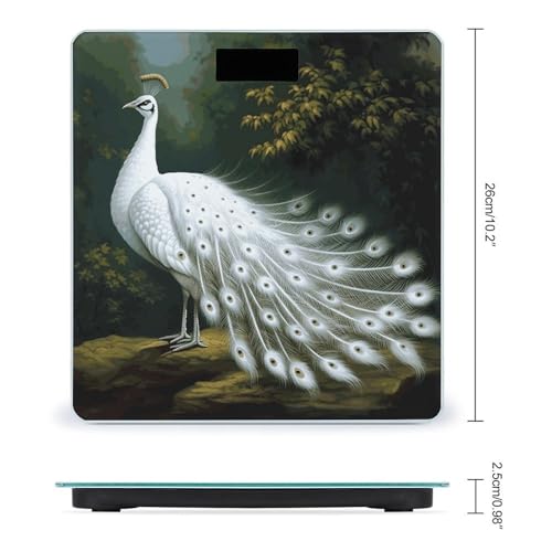 Báscula digital para peso corporal White Peacock 400lb miniatura 2