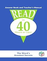 Read in 40 Hours or Less : Answer Book and Teacher's Manual 1981887083 Book Cover