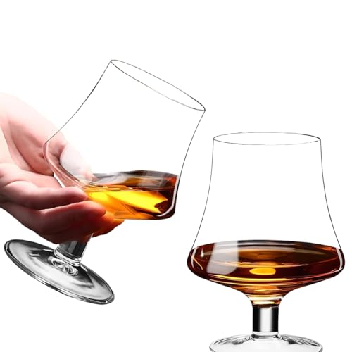 RYHMHA Cognac-Gläser aus Kristallglas, 450 ml, gut für Whiskey, Cocktail, Bier und Getränke zu Hause, Party, Geburtstag, Hochzeit, 2 Stück