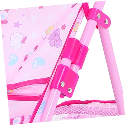 Kisangel Kinderwagen mit Großem Korb Leichter Puppenwagen für Mädchen Faltbar Fördert Motorische Fähigkeiten und Eltern Junge Mädchen Bindung für Outdoor und Reisen – Bild 4