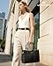 LOVEVOOK Purse for Women, Vintage Leather Shoulder Handbag, Small Ladies Satchel Tote Purse, Top Handle Crossbody Bag for Work, Travel and Daily Outings
