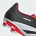 adidas Unisex Predator 24 Club Flexible Ground Sneaker, Black/White/Solar Red, 10 US Men
