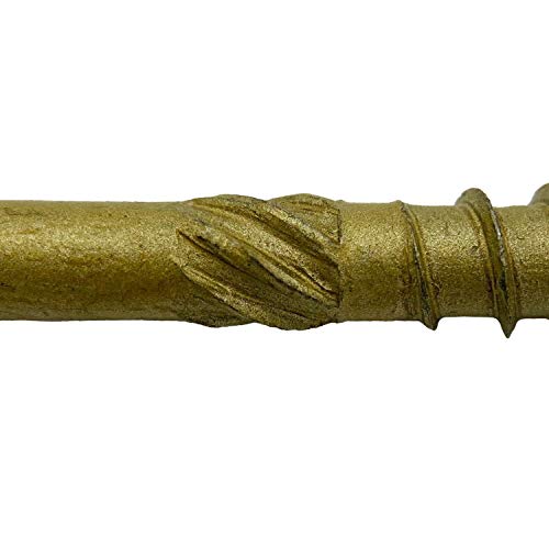 #15 X 4" Construction Lag Screw Exterior Coated Torx/Star Drive Heavy Duty Structural Lag Screw Far Superior To Common Lag Screws - Modified Truss Washer Head - 100 Screw Count #TOP2