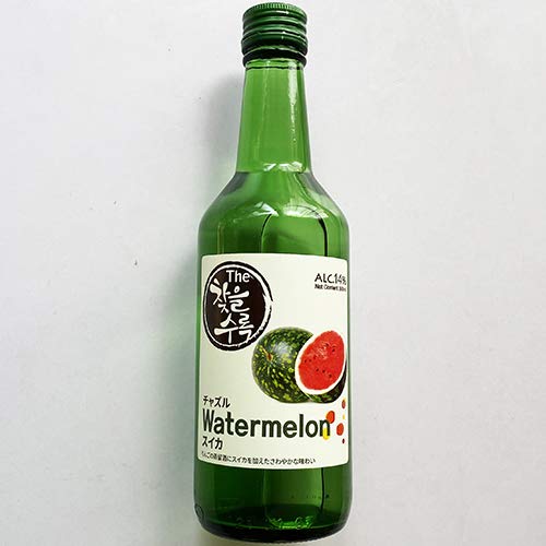 Amazon.co.jp: リンゴで醸した チャズル スイカ 14度 360ml 果汁 焼酎
