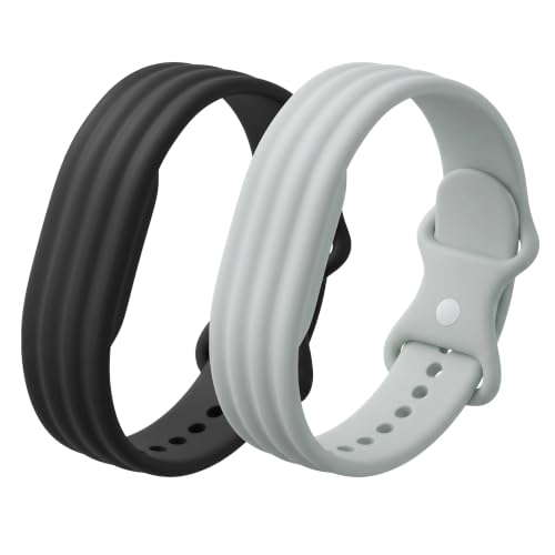 �V���R���X�|�[�c�o���h 2�p�b�N Google Fitbit Air�Ή� ���߉\�ȃX�|�[�c�����p�X�g���b�v �ϊ��� �h�� �\�t�g�A�N�e�B�u���X�g�o���h �j�����p (�u���b�N/�t�H�O)