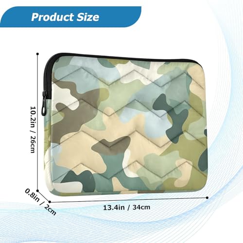 Funda para portátil 13-14 pulgadas con camuflaje colorido impermeable miniatura 3