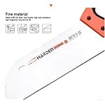 Edward Tools 14” Hand Back Saw - Double Blade Hardened and Sharpened Teeth For Quicker Cut - Soft Ergo Grip Handle - Protective Blade Sleeve - Image 3