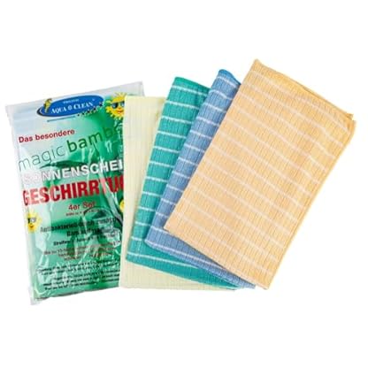 AQUA CLEAN Magic Bamboo Geschirrtücher 4er Set