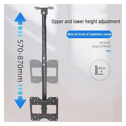 Support TV plafond inclinable pour éliminer reflets et manque d'espace - 4