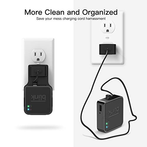 DG-Direct Outlet Wall Mount for Blink Sync Module, Hanger Bracket Holder for Blink XT Outdoor and Indoor Security Camera Black or White WiFi Hub, No Messy Wires or Screws (Black)