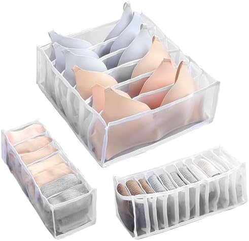 3 Organizador de cajón/almacenamiento de ropa interior organizado...