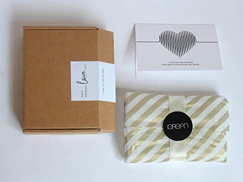 First Dancing Song And Love Song Sound Wave Prints - Customized Soundwave Art In Acrylic Frame Gift For 3Rd Wedding Anniversary, Valentines Day Birthday #TOP2