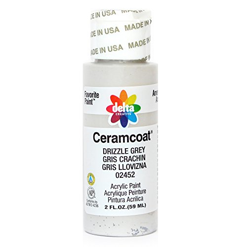 Delta Creative Ceramcoat Acrylic Paint In Assorted Colors (2 Oz), 2452, Drizzle Grey #TOP12