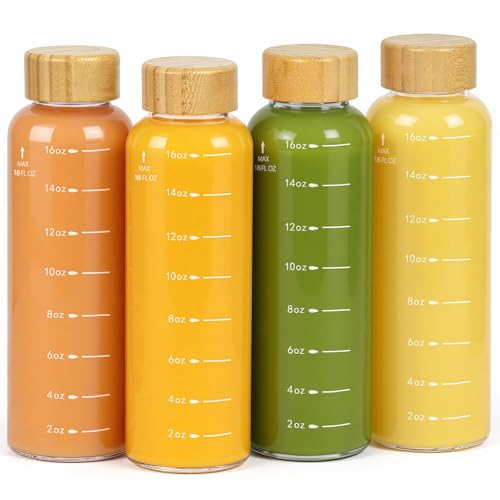 Freshmage 4 Pack Glass Bottles