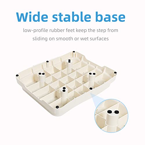 Wefaner Bath Step,Set of 3 Stackable Bathtub Non Slip Safety Step Stool, Indoor/Outdoor Handicap Wideing Hands Free Platform Medical Portable Stack-Able, for High Beds, Kitchens,Bathroom. - Thumbnail 5