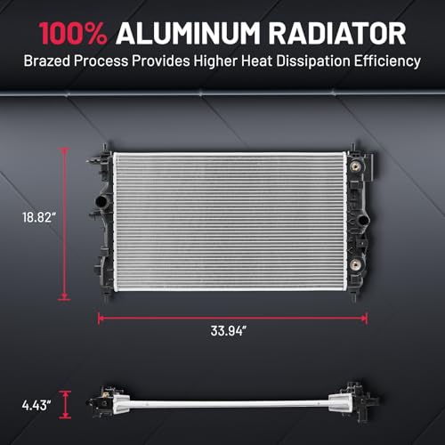 BDFHYK 13197 Aluminum Radiator for Chevy Cruze 2011-2015 by BDFHYK - Used condition - Image 7