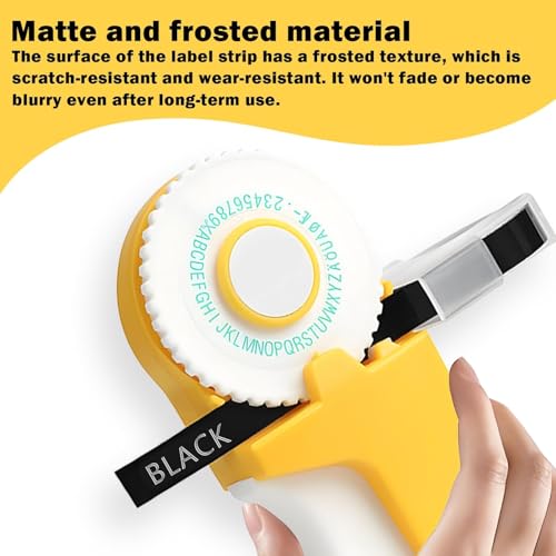 3 Rollen Prägegerät Etiketten Kompatibel Mit Prägeband 9mm Schwarz, Kompatibel Mit Selbstklebendes Omega Etikettenband Schwarz, Für 3d Schriftbänder Für Omega Junior Prägegerät