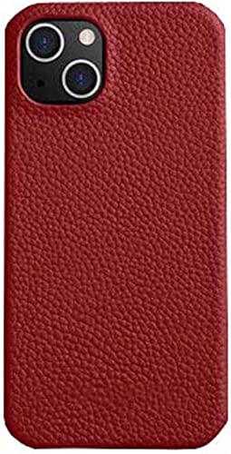 Coque cuir iPhone 14 rouge pour protéger votre mobile