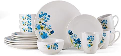 Studio Nova Painted Wildflowers, 16-Piece Dinnerware Set, Service for 4