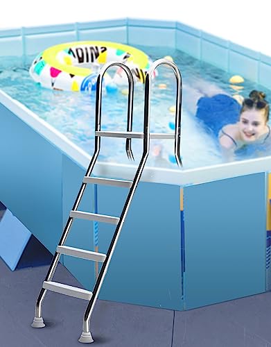 Escalera para piscina con 4 peldaños antideslizantes miniatura 1