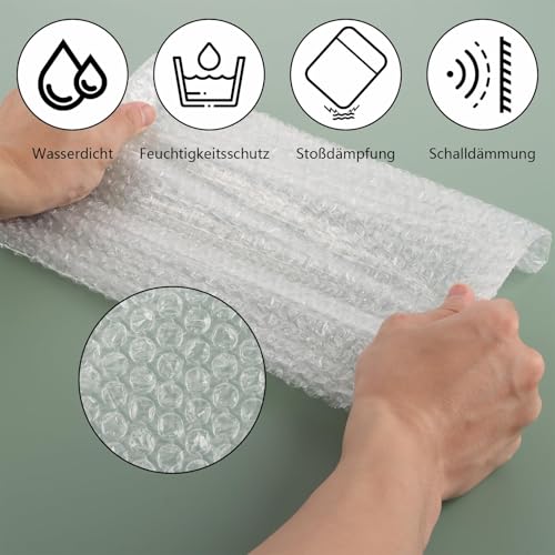 YAYODS 50 Stück Luftpolsterfolie Bubble Bags - 300 x 400 mm Verpackungsfolie Luftpolsterfolie - Luftpolsterbeutel 30 x 40cm - Bubble Wrap Luftpolster für Versand Verpackung, Stoßfeste Polsterung