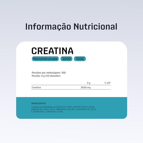 Creatina Monohidratada Sem Sabor Pote 100g - Suplementação Treino Academia, Ganho Muscular Hipertrof