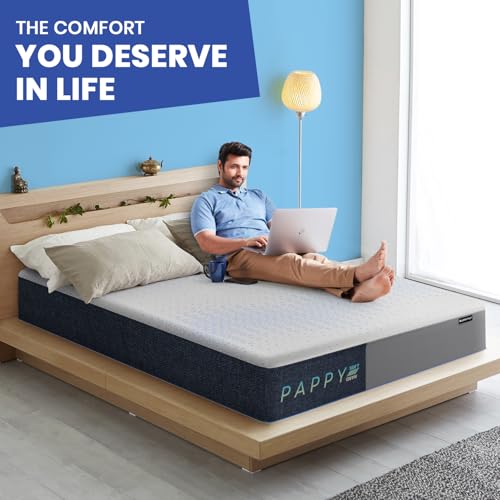 Image of ROMA PUF Pappy Reversible Super Soft PU Foam Mattress - Dual Comfort, Durable, Hypoallergenic for Ultimate Sleep Support, 5-Year Warranty (6 Inch, 75X70)